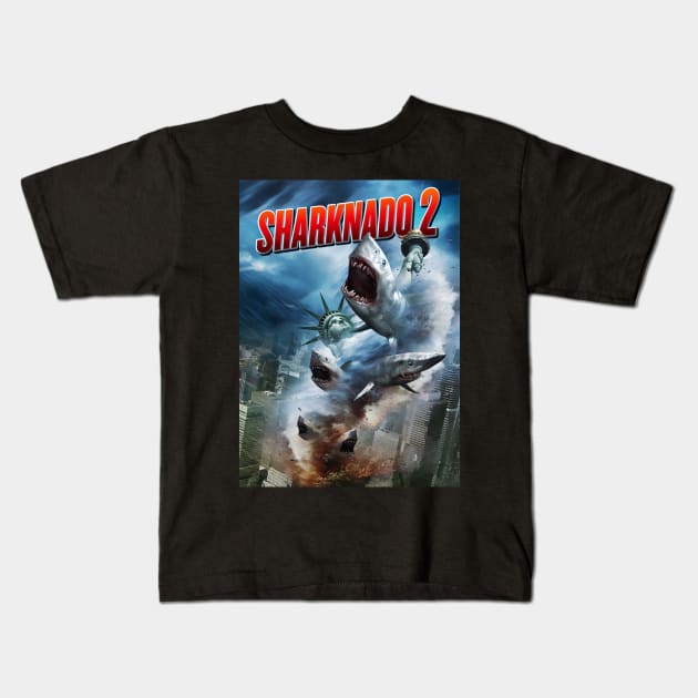 Sharknado 2 Kids T-Shirt by mahashop